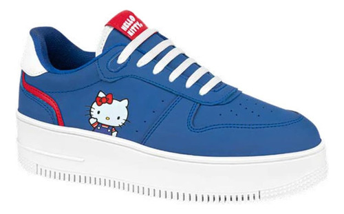 Tenis Casual Urbano Hello Kitty Azul Original