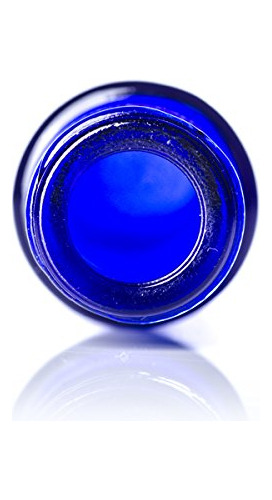 Botellas Enrollables De Vidrio Azul Cobalto (8 Unidades) Con