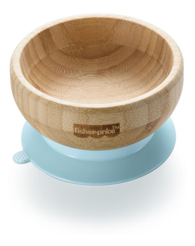 Tigela Com Ventosa Bam N Boo 6+m Azul Fisher Price - Bb1168