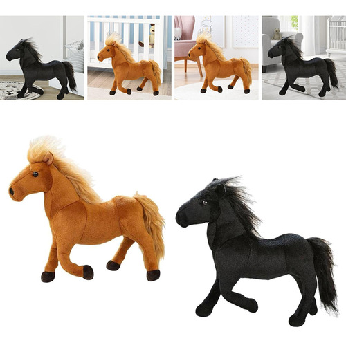Paquete De 2 Animales De Peluche, Cojín De Caballo,