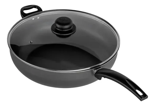 Frigideira Antiaderente Wok 32 Cm Tampa de Vidro — R$ 76,90 em Mercado Livre, 44% OFF