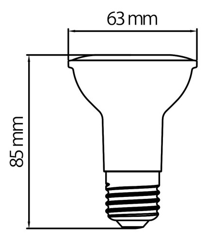 Imagen 4 de 5 de Bombillo Led Par20, 6w, Luz Fría Tecnolite