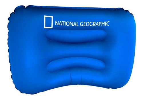 Almohada Inflable National Geographic Azul Ultraligera