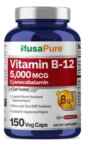 Comprar Suplemento Nusapure De Vitamina B12 5000 Mcg, 150 Cápsulas V