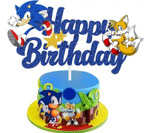  Sonic Topper Torta Sonic Decoracion Cumpleaños Sonic