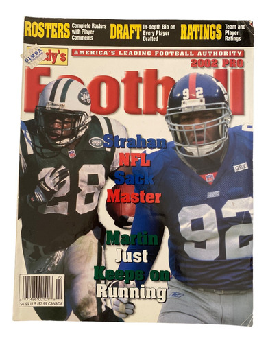 Revista Lindy´s Nfl Pro Football 2002 Preview Nfl M. Strahan