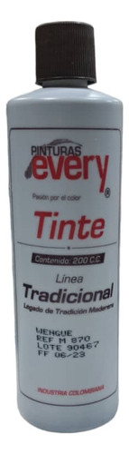 Tinte Para Madera Color Wengue 200cc