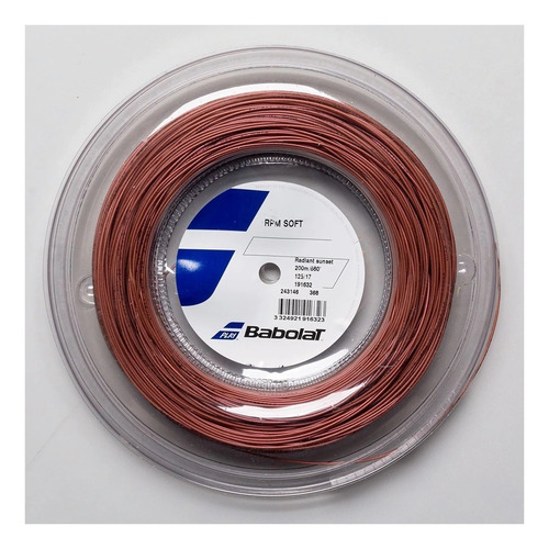 Corda Babolat Rpm Soft 17 1.25mm Cor Bronze - Rolo C/ 200 M.