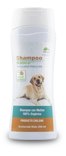 Shampoo De Matico Orgánico Allgreen Mascotas 300 Ml