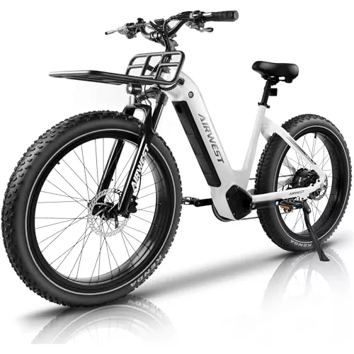 Bicicleta eléctrica plegable para adultos motor BaFang de 750 W