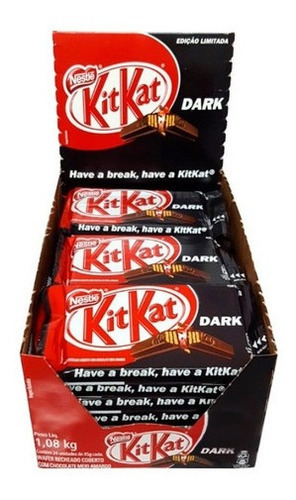 Kit Kat Dark Chocolate Nestlé - 24 Unid 996g