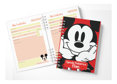 Agenda / Cuaderno Control Pediátrico Particular A5 Disney 