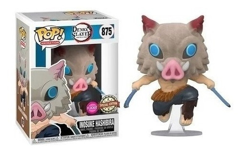 Figura de acción Inosuke Hashibira Flocked 40621 de Funko Pop! Animation
