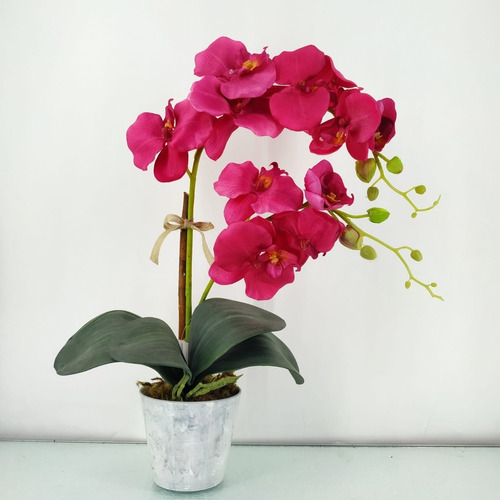 Arranjo Orquídea Rosa Pink Artificial Decoraçãomesa Enfeite | Parcelamento  sem juros