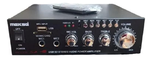 Amplificador Stereo Mp3-usb Sd Mekse Lox 20 Directo Color Negro