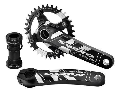 Juego De Bielas Para Bicicleta Mountain Mtb 104, 170 Mm