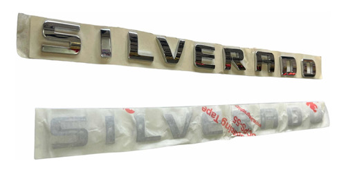 Emblema Letras Cromadas Palabra Silverado Original 3m 