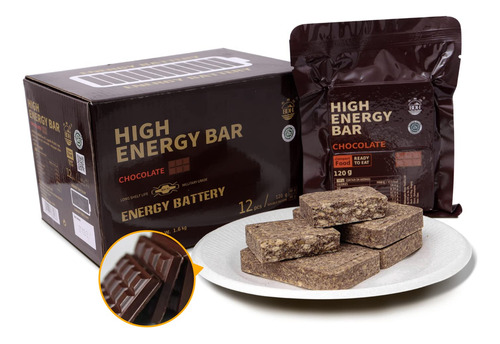 Barras De Ración Sabor Chocolate Para Emergencias Camping