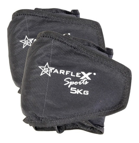 Caneleira Tornozeleira Peso Starflex 5kg Academia - Par