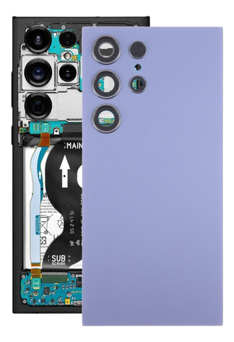Tapa De Batería Oem Con Lente Para Samsung Galaxy S24 Ultra