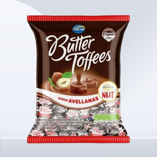Caramelos Butter Toffees Avellanas - Nut X648gr