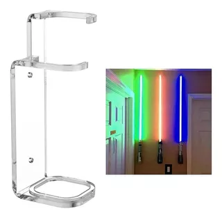 Suporte Para Sabre De Luz Acrilico Parede Star Wars Vertical