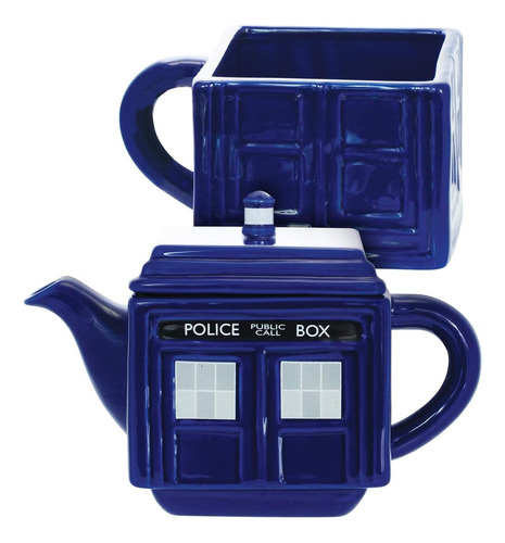 Doctor Who Tea-4-one - Juego De Tetera Y Taza Apilable ...