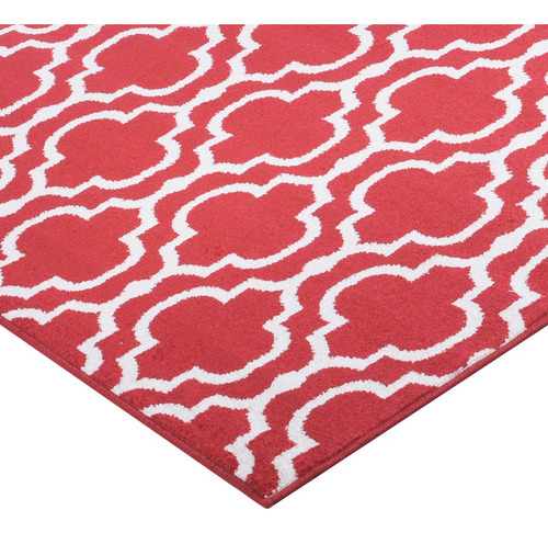 Alfombra Kaleb 180x275 Rojo 2 Ancho 275 cm Largo 180 cm