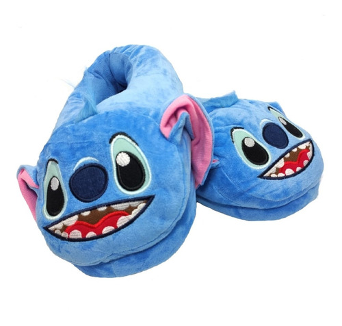 Pantuflas Stitch Unitalla Adultos Cubre 22 A 26 Bordado Lilo