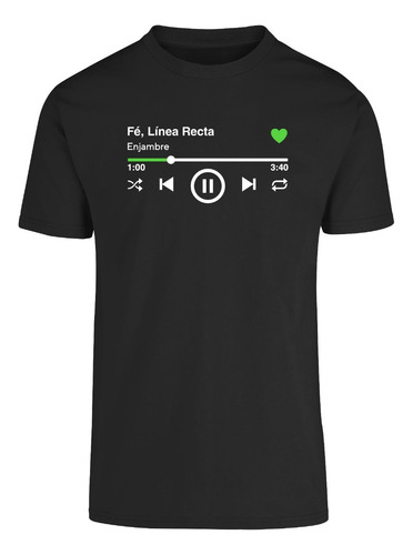 Playera Musical Enjambre | Fé, Línea Recta