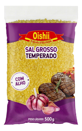 Sal  Grosso  Churrasco  Tempera  Sabor Alho Original Oishii