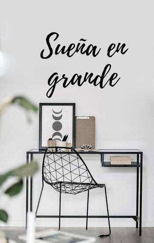 Vinil Decorativo Para Pared Frases Letras Sueña En Grande