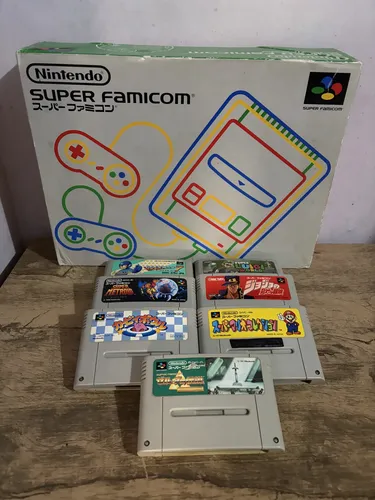 Super Famicom Caixa Serial Batendo 8 Jogos Leias Descrição