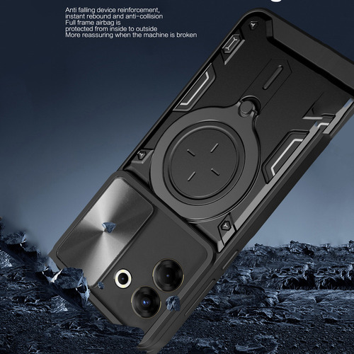 Jidihu Capa Para Tecno Camon 20 Pro 5g Slide Tem Vidro