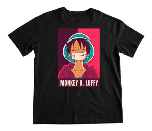 Polera Estampada De Algodón De One Piece Monkey D. Luffy Art