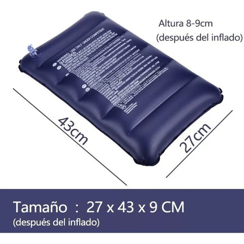 4pcs Inflable Almohada De Campamento Viajes Ergonómicos