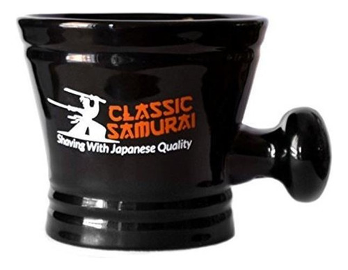 Taza Clásica Samurai Deluxe Porcelana De Afeitar Con Man