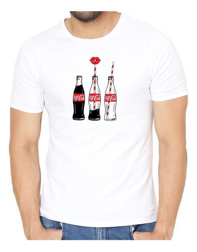 Remera  Tomando Gaseosas / Cocas / Tomar Coca / Bebidas/boca