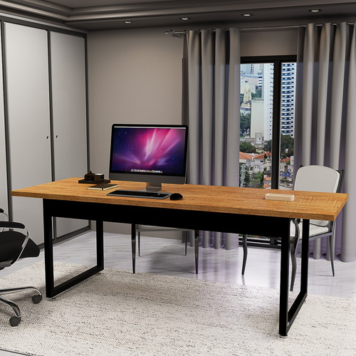 Mesa Industrial Para Sala De Reunião Com Tampo De Mdf