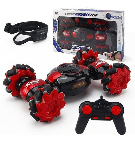 Imagen 3 de 3 de Auto Loco Con Doble Control Remoto Y Mano Negro/surtido