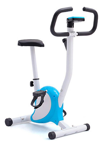 Bicicleta Ergométrica Deend Fitness Vertical Branco E Azul Cor Preto Não aplica