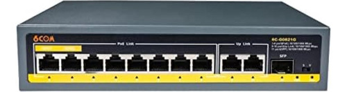 6com Conmutador Poe Gigabit De 11 Puertos Con 8 Puertos Poe+