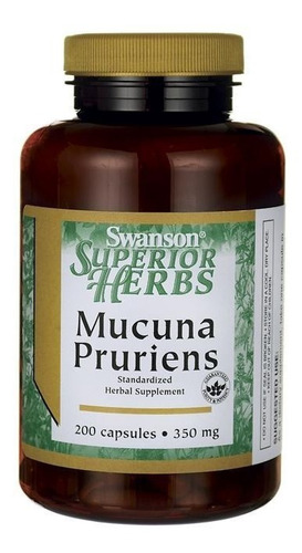 Mucuna Pruriens 350 Mg 200 Capsulas - L a $3