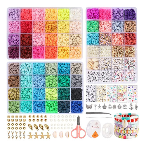 13000 Unidades 60 Colores Cuentas Arcilla Para Hacer Pulsera