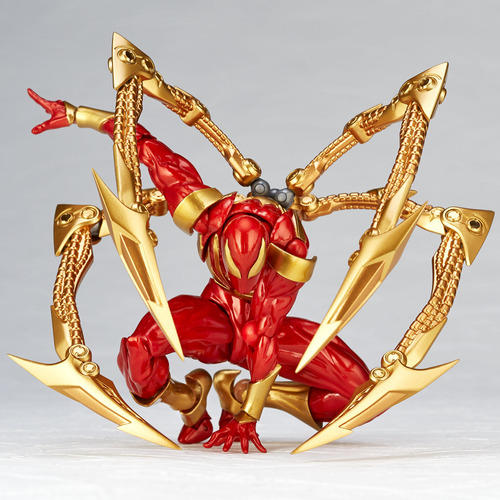 Boneco Homem Aranha Spider Man Iron Ferro Revoltech Yamaguch