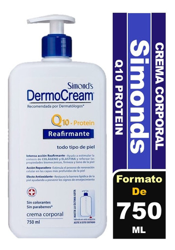 Simond's Dermo Cream Crema Corporal 750 Ml Elige Formato