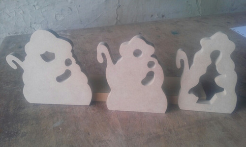 Imagen 6 de 6 de Bellas Siluetas De La Divina Pastora En Mdf 9mm 10 Cms