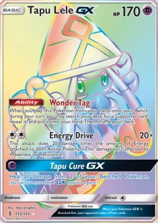 Carta Pokémon Tapu Koko Gx Tapu Lele Gx Com Lote 100 Cartas