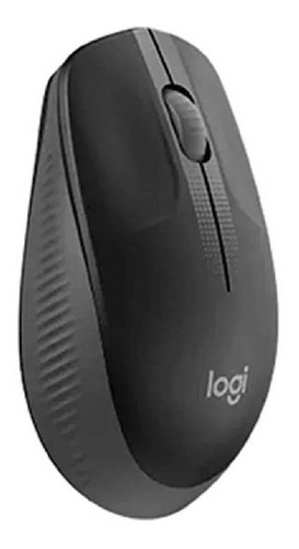 Mouse Logitech M190 Inalámbrico Usb Ergonómico - Negro Gris