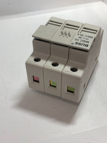 Buss B24214 Modular Fuseholder Msc. 10 3 Pole 600v 25a N Bbd